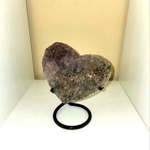 Heart Shaped Amethyst Stone